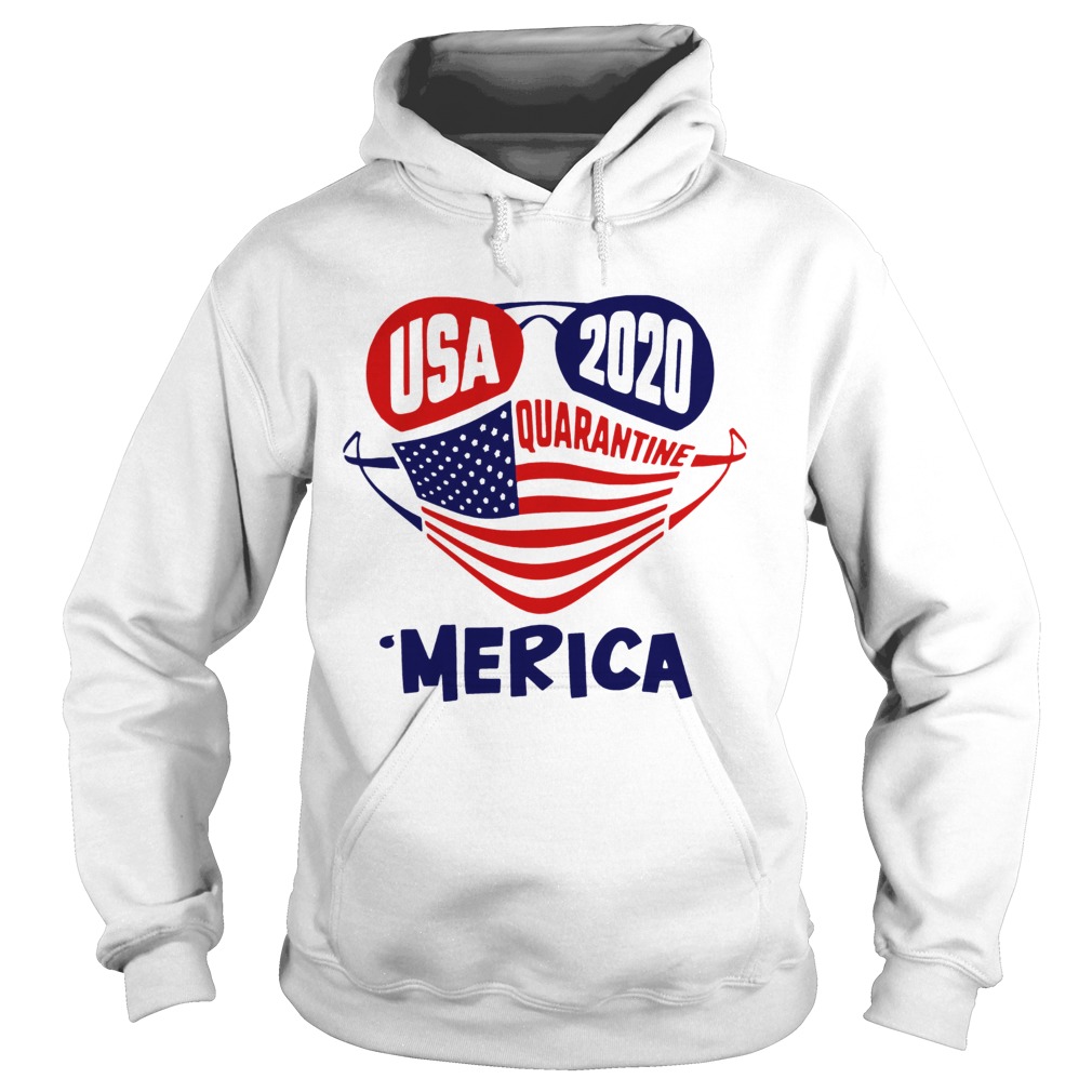USA 2020 4th Of July Merica Quarantine Hoodie