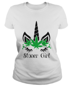 Unicorn Cannabis Marijuana Stoner Girl  Classic Ladies