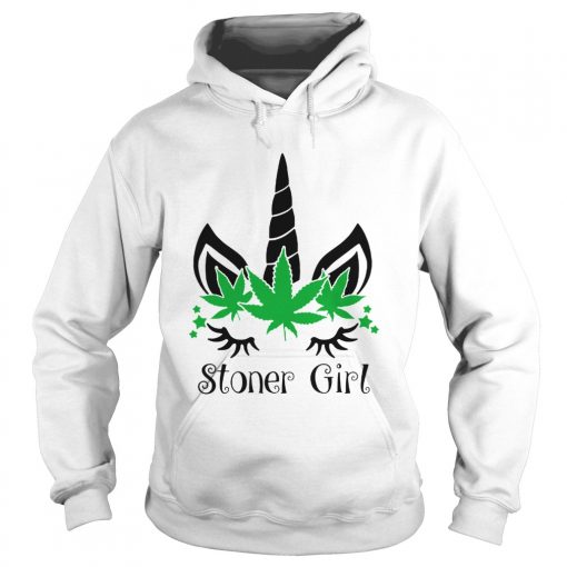 Unicorn Cannabis Marijuana Stoner Girl  Hoodie