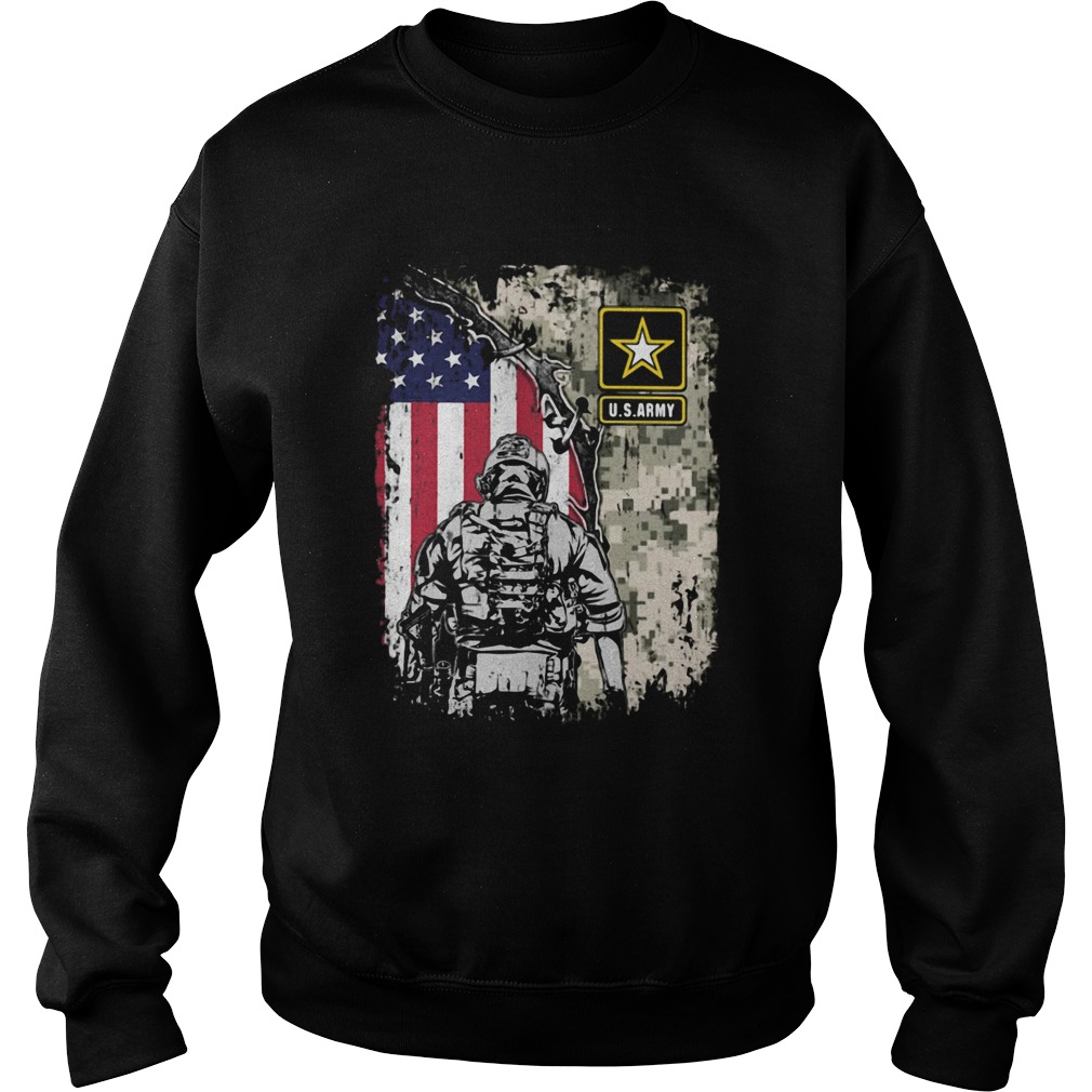 Usarmy veteran american flag independence day Sweatshirt
