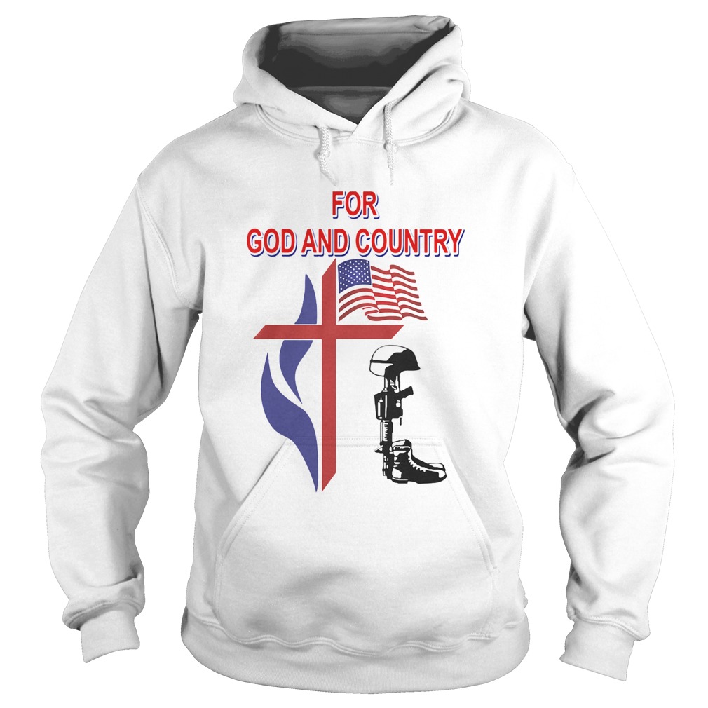 Veteran for god and country american flag independence day  Hoodie