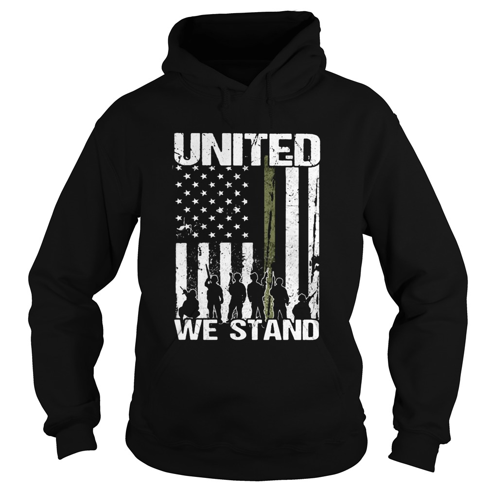 Veteran united we stand american flag independence day Hoodie