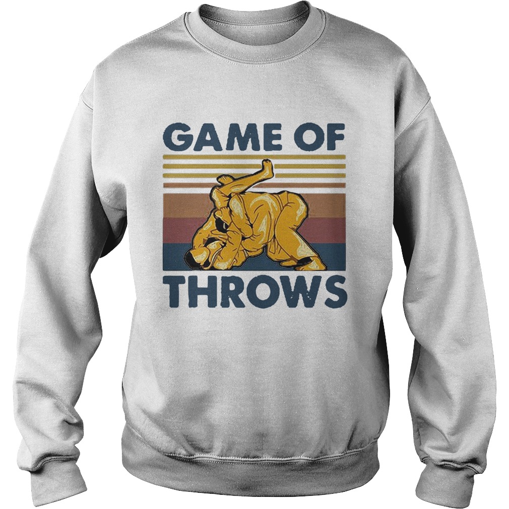 Vintage Jiu Jitsu Game Of Throws Sweatshirt