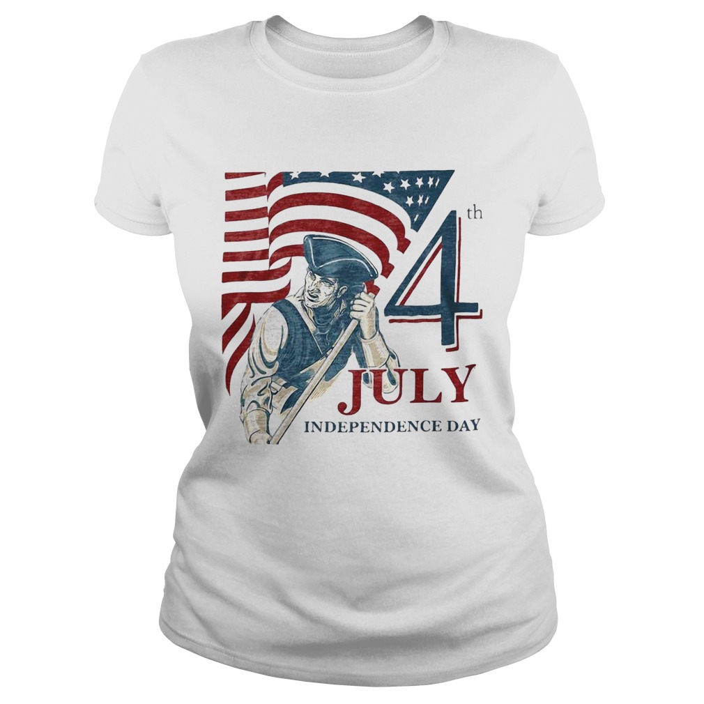 Vintage fourth 4th july independence day american flag Classic Ladies