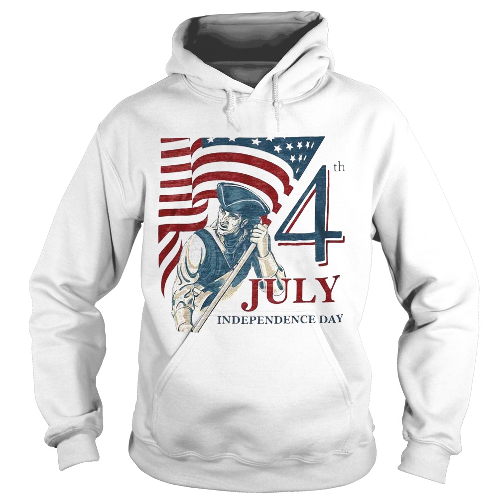 Vintage fourth 4th july independence day american flag Hoodie