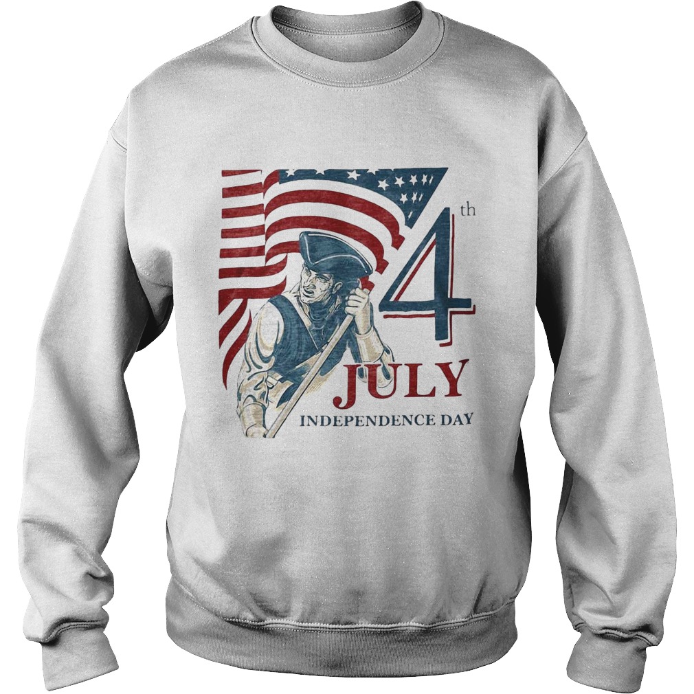 Vintage fourth 4th july independence day american flag Sweatshirt