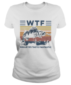 WTF Walleye Taste Fantastic Vintage  Classic Ladies