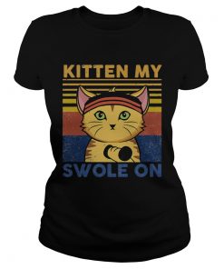 Weightlifting cat kitten my swole on vintage 2020  Classic Ladies