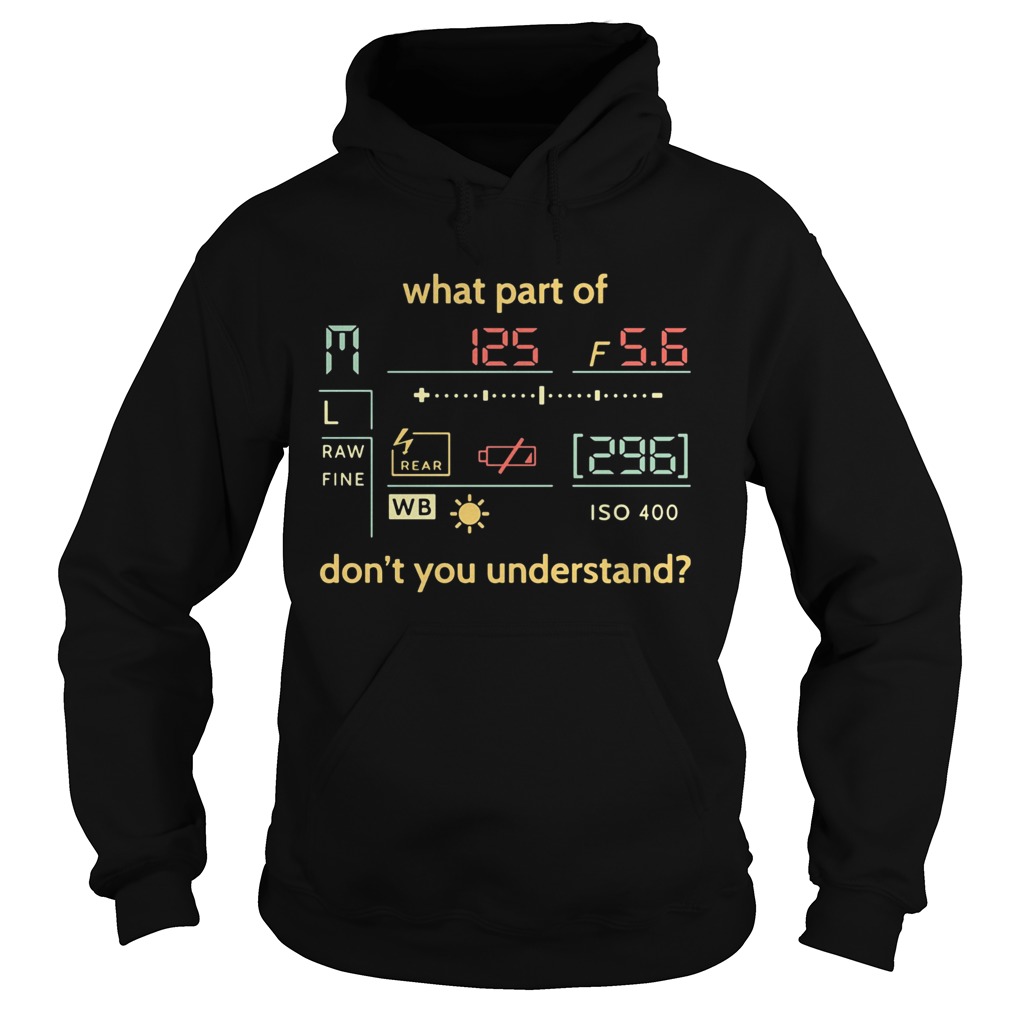 What part of dont you understand raw fine ISO 400 Hoodie