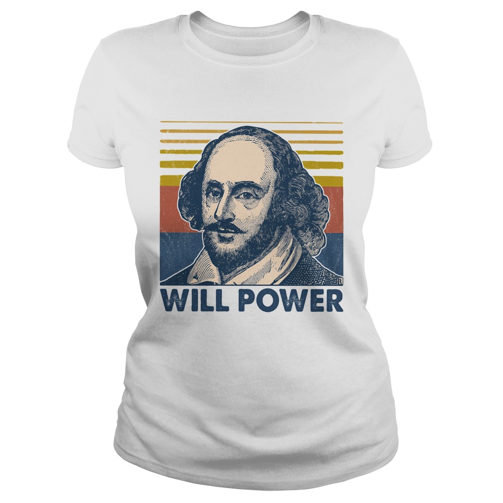 William shakespeare will power vintage retro  Classic Ladies