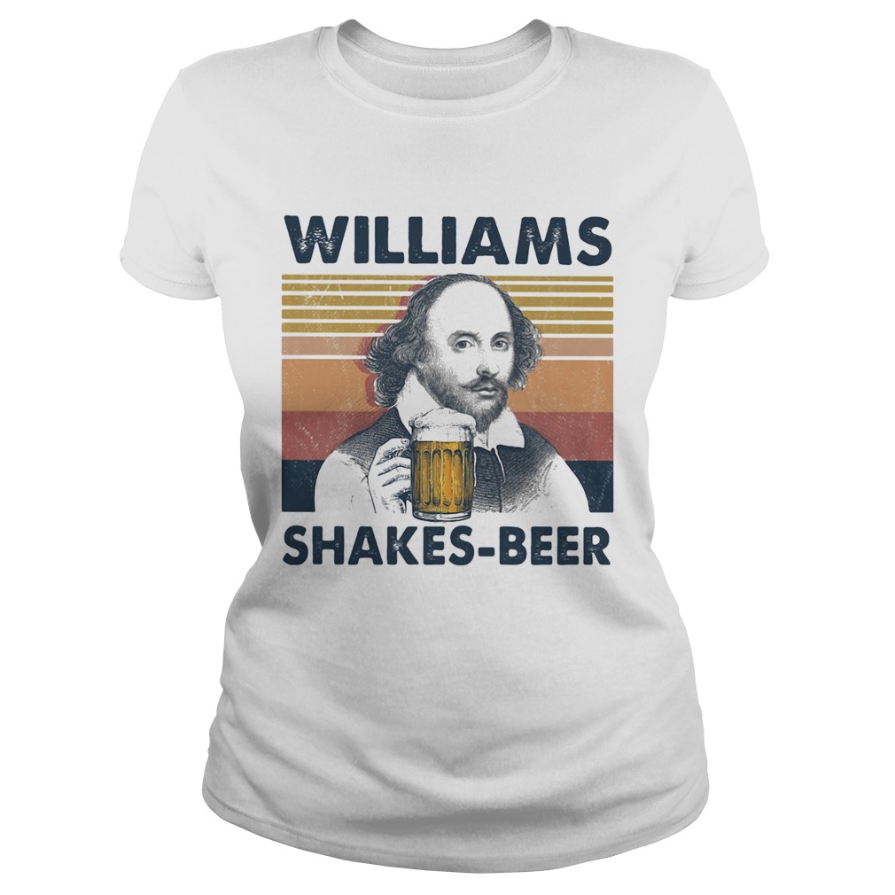 William shakespeare williams shakes beer vintage retro Classic Ladies