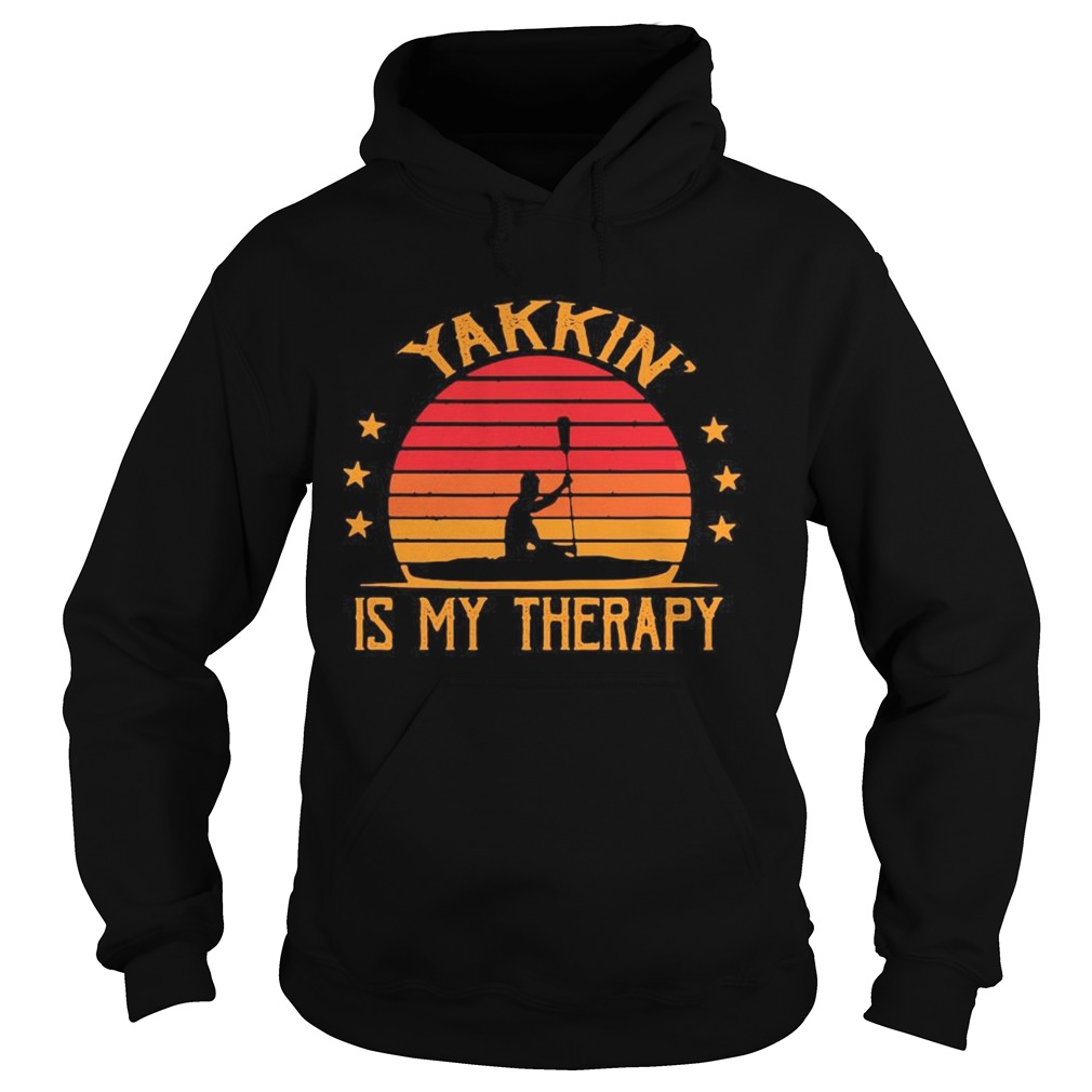 Yakkin is my therapy vintage retro  Hoodie