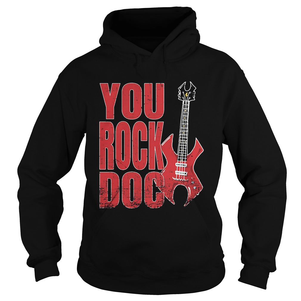 You Rock Doc Heavy Metal Bold Guitar  Hoodie