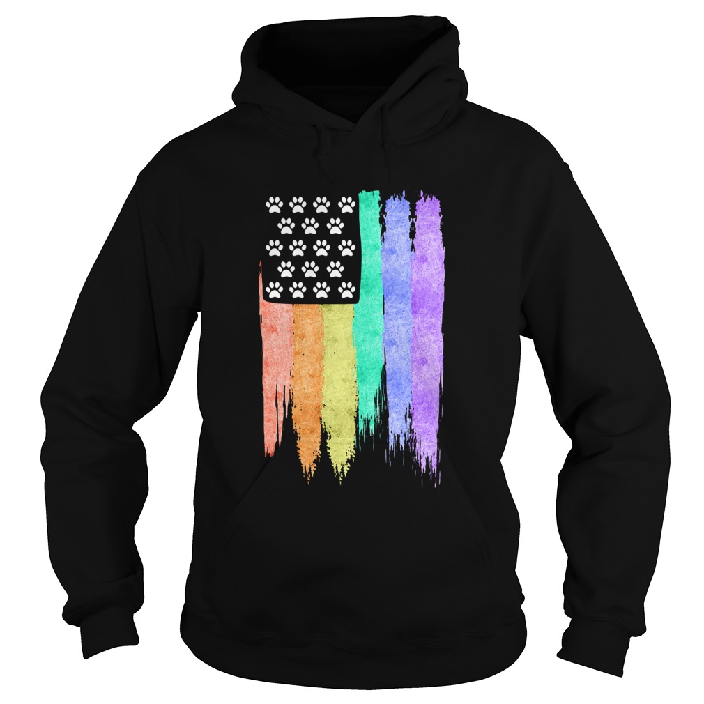 cat footprint LGBT  Hoodie