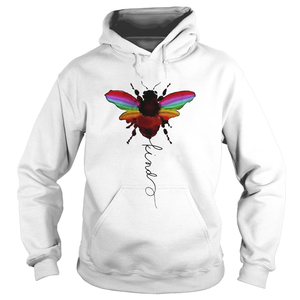 lgbt bee kind white  Hoodie