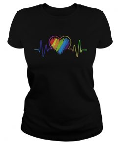 lgbt heart heartbeat  Classic Ladies