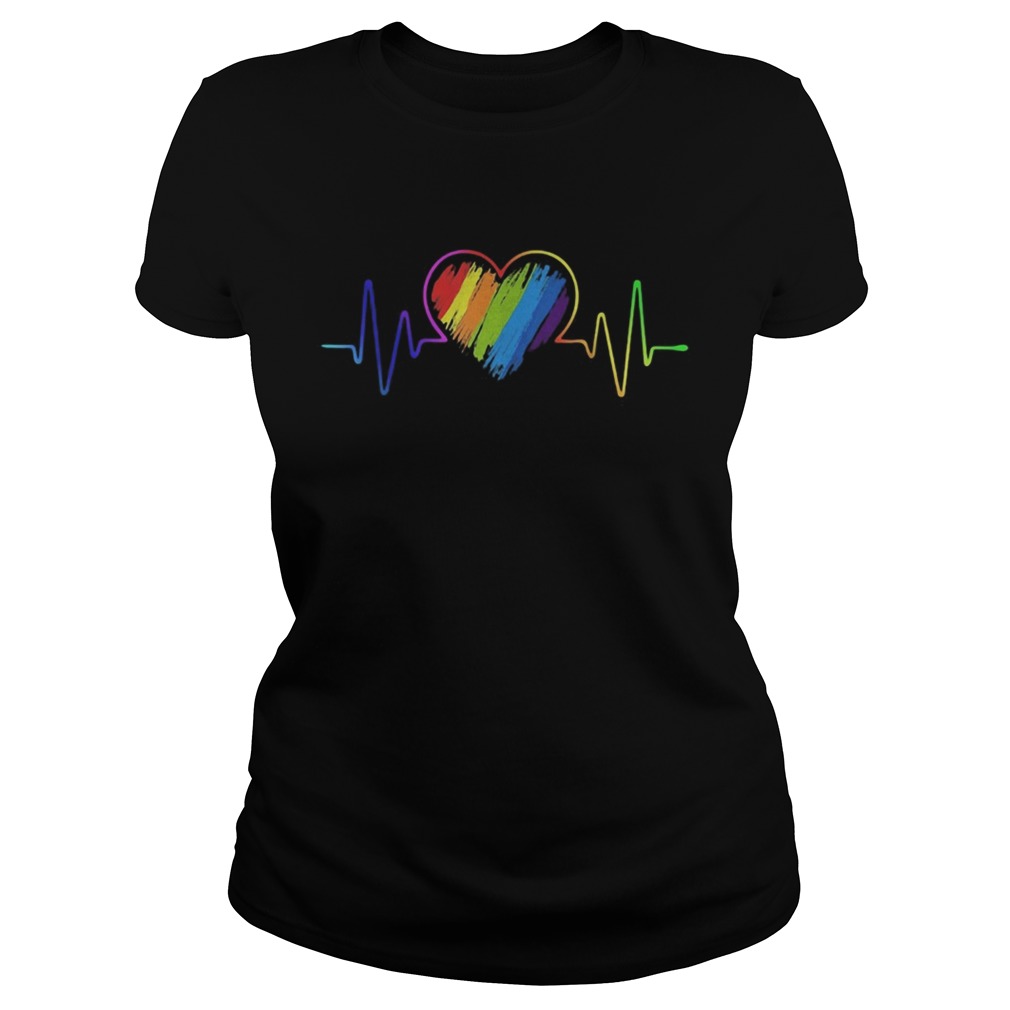 lgbt heart heartbeat  Classic Ladies