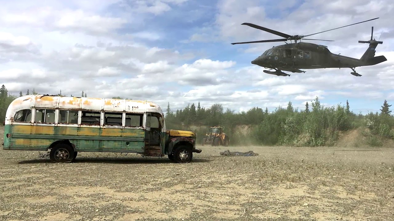 Into the Wild Bus That Became a Dangerous Tourist Attraction Airlifted Out of Alaskan Backcountry