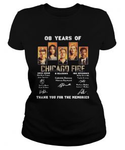08 years of chicago fire 2012 2020 8 seasons 180 episodes thank you for the memories signatures shi Classic Ladies