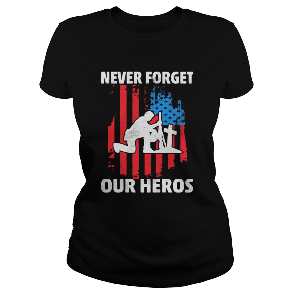 1595321954Veteran never forget our heros american flag independence day Classic Ladies
