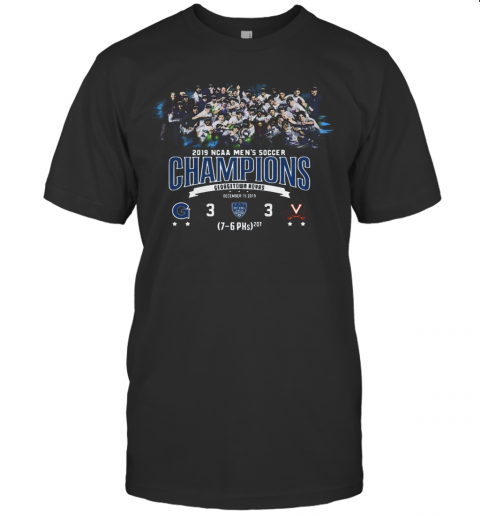 2019 NCAA Men's Soccer Champions Georgetown Hoyas T-Shirt