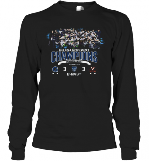 2019 NCAA Men's Soccer Champions Georgetown Hoyas T-Shirt Long Sleeved T-shirt 