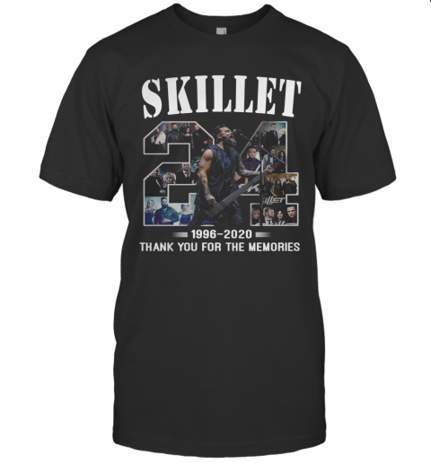 24 Skillet 1996 2020 Thank You For The Memories T-Shirt
