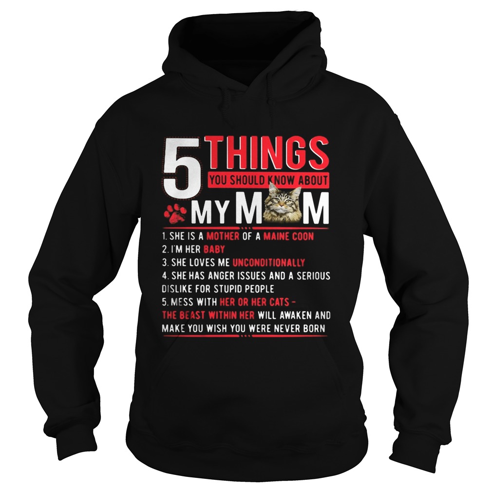 5 Things you should know about my mom cat paw Hoodie