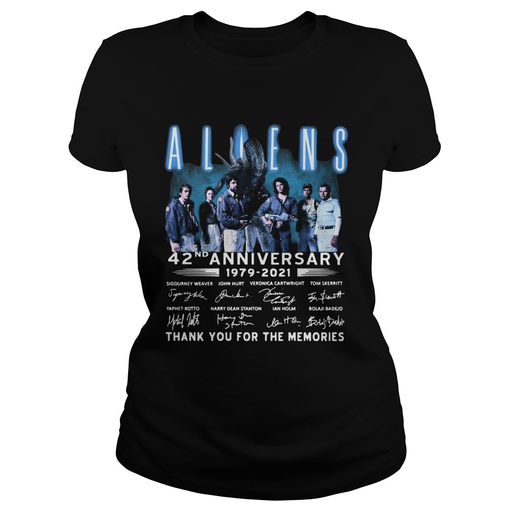 Aliens 42nd Anniversary 19792021 Signatures Thank You For The Memories Classic Ladies