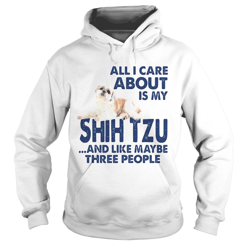 All i care about is my shih tzu and like maybe three people Hoodie