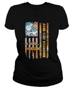 And her hummer a girl her dog car footprint American  Classic Ladies