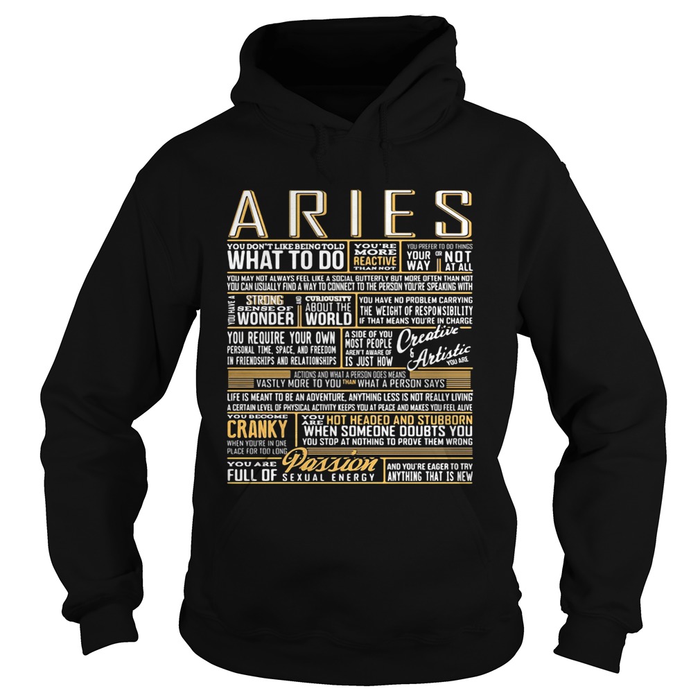 Aries What To Do Wonder World Cranky Paddion Hoodie