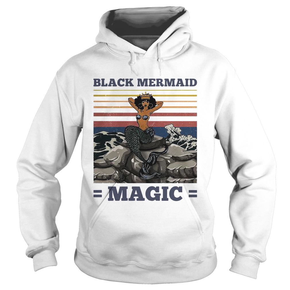 Awesome Black Mermaid Magic Vintage Hoodie
