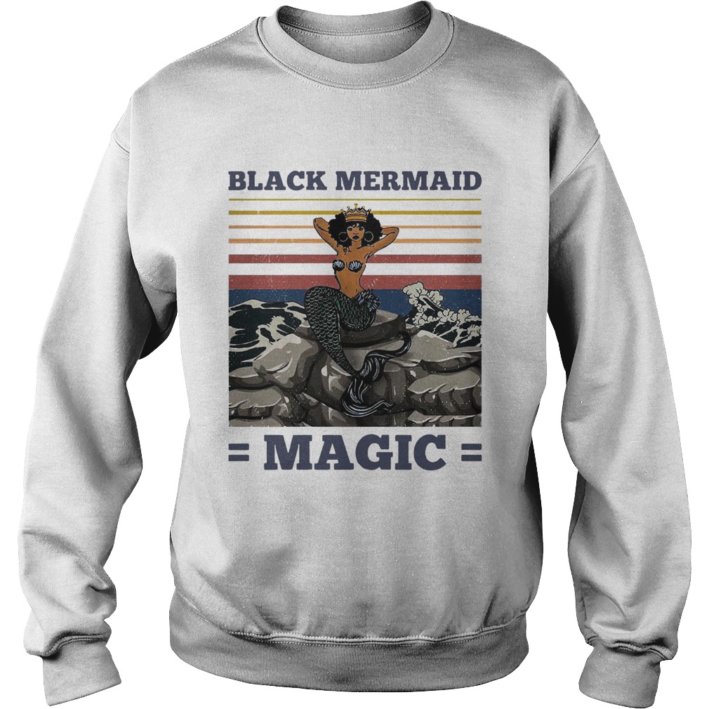 Awesome Black Mermaid Magic Vintage Sweatshirt