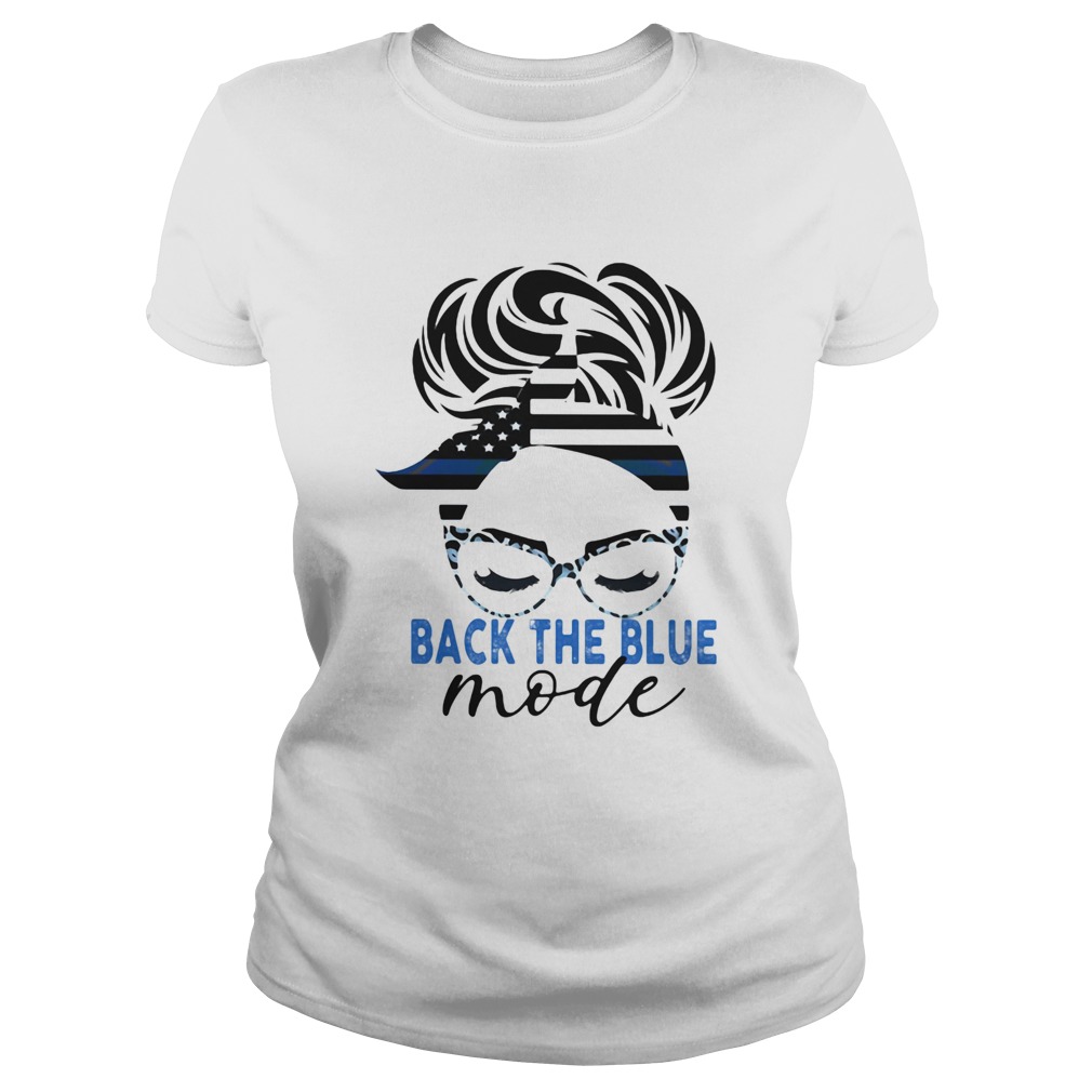 Back The Blue Mode Woman Independence Day Classic Ladies