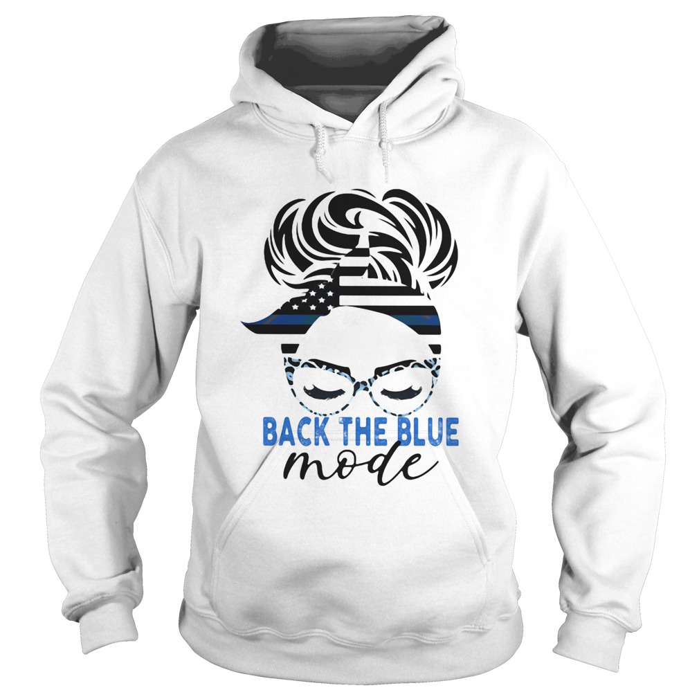 Back The Blue Mode Woman Independence Day Hoodie