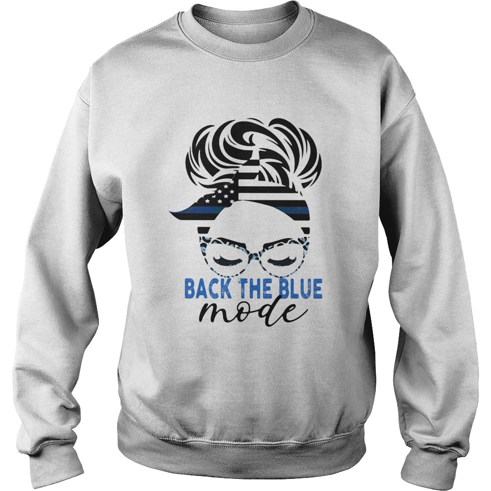 Back The Blue Mode Woman Independence Day Sweatshirt