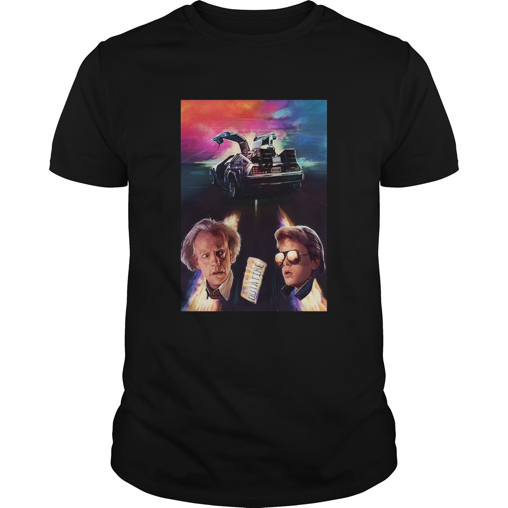 Back to the future movie outa time shirt