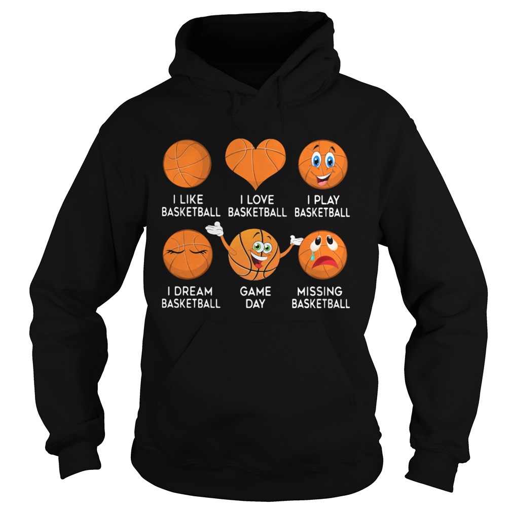 Basketball Emoji Many Face Emotion Hoodie