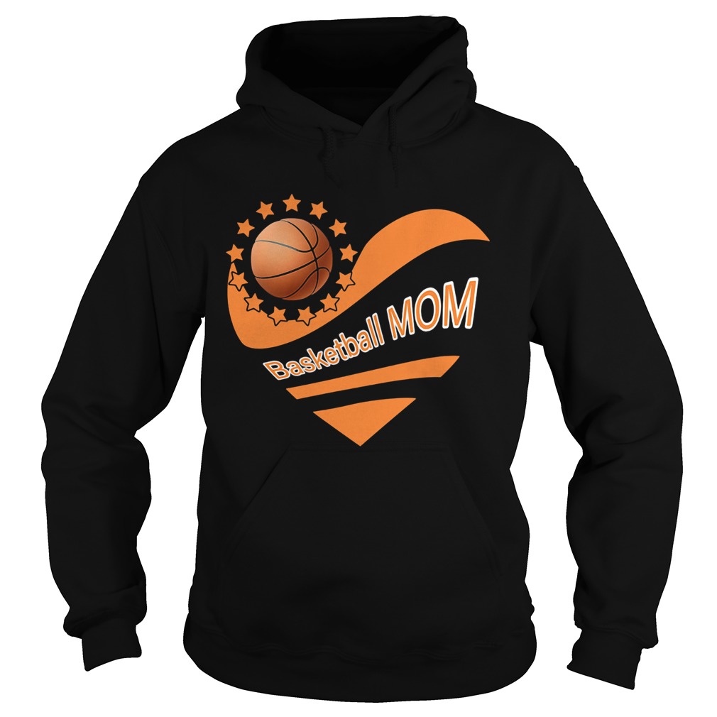 Basketball mom heart american flag independence day Hoodie