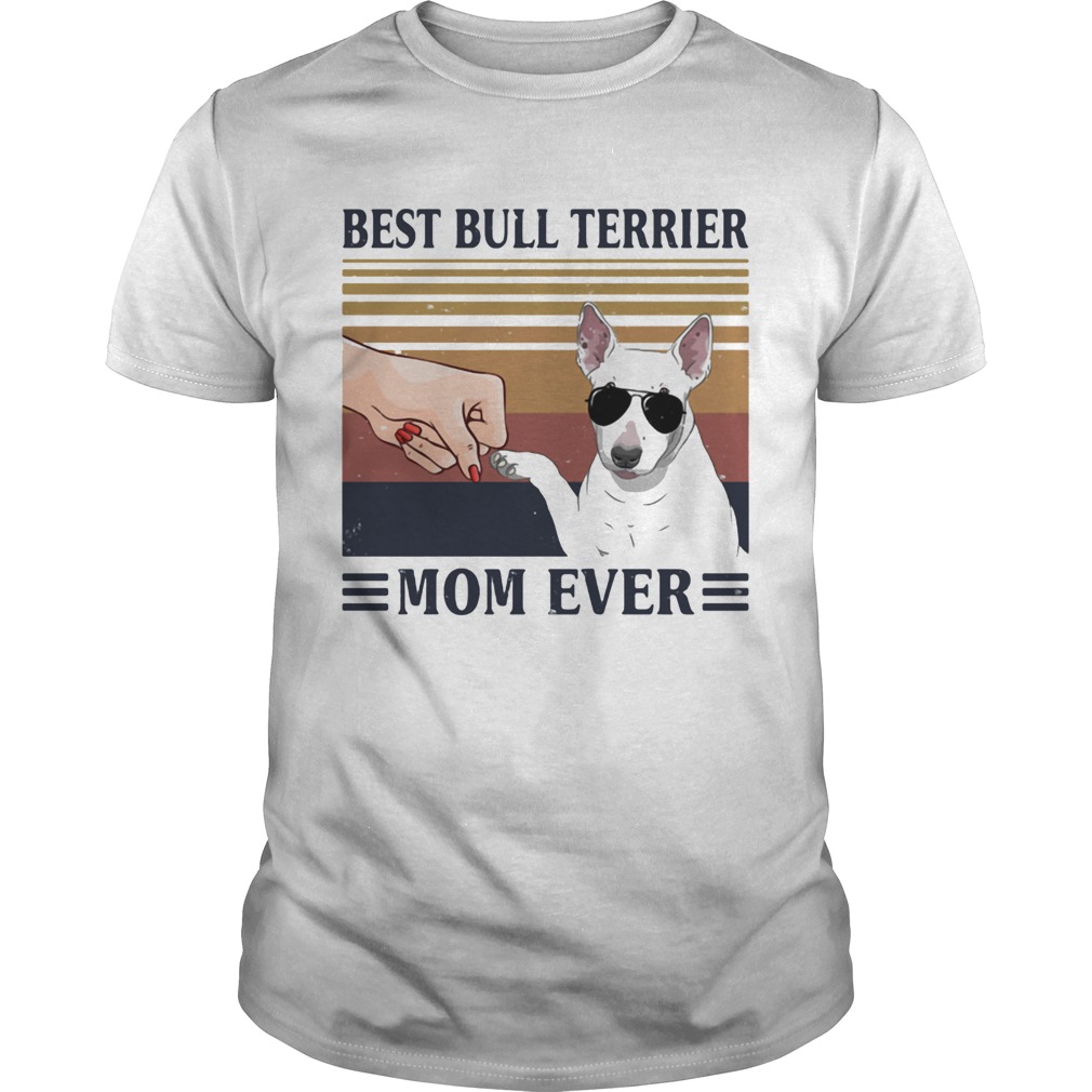Best Bull Terrier Mom Ever Glasses Vintage Retro Unisex