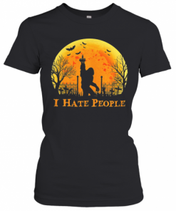 Bigfoot Holloween I Hate People Sunset T-Shirt Classic Women's T-shirt