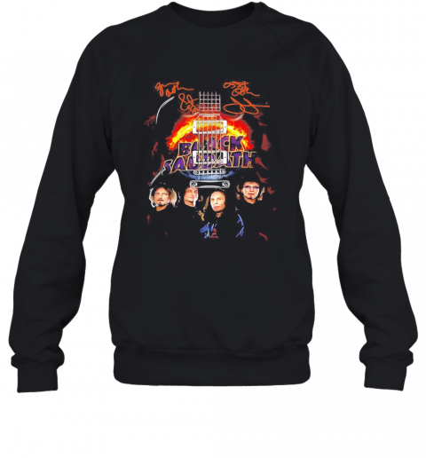Black Sabbath Band Member Signatures Guitar T-Shirt Unisex Sweatshirt