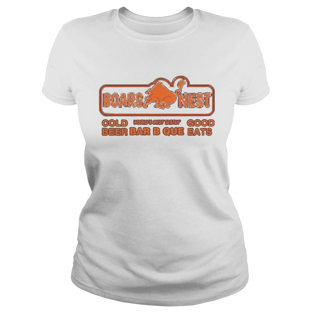 Boars nest cold worlds best tasting good beer bar b que eats Classic Ladies