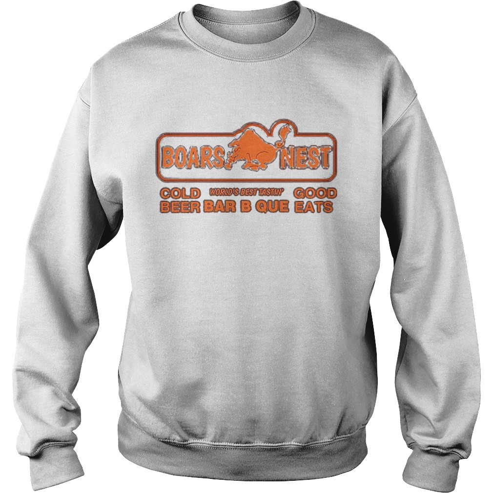 Boars nest cold worlds best tasting good beer bar b que eats Sweatshirt