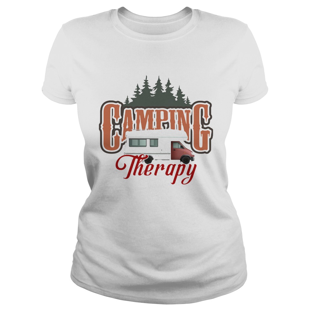 Camping Therapy Truck Tree Classic Ladies