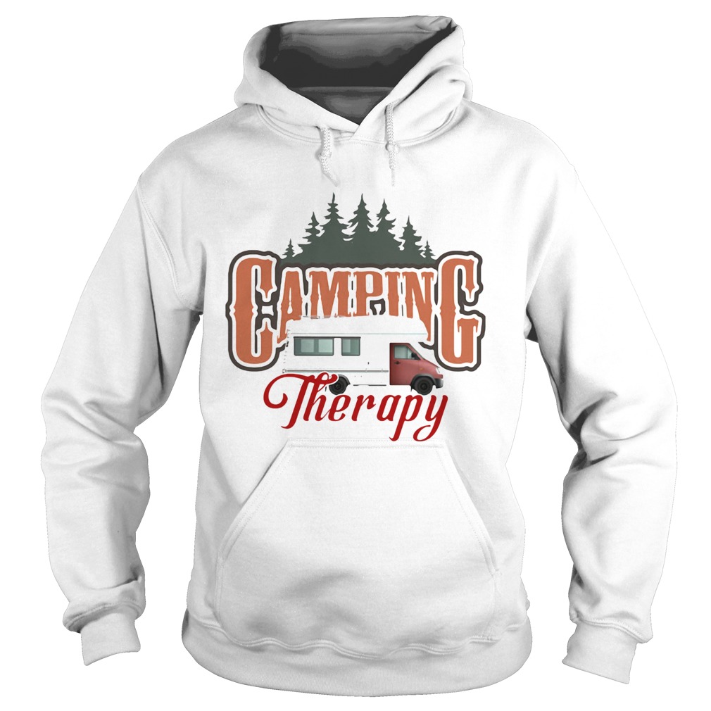 Camping Therapy Truck Tree Hoodie