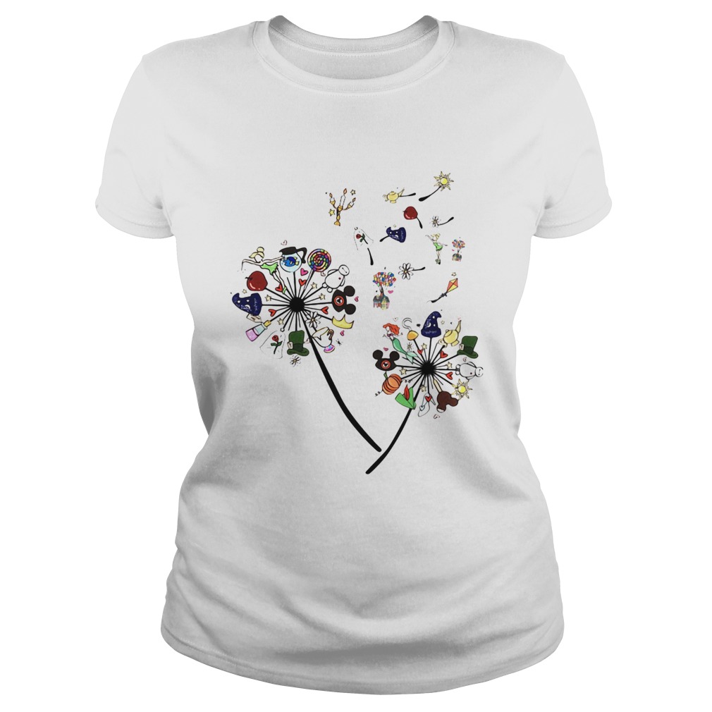 Cartoon Dandelion Flower Classic Ladies