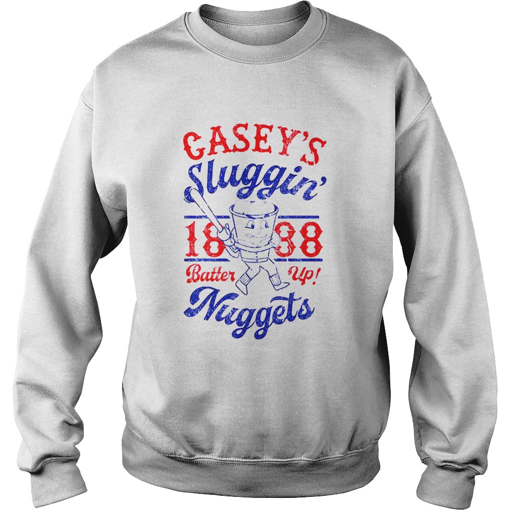 Caseys Sluggin 1888 Batter Up Nuggets Baseball Glass Sweatshirt