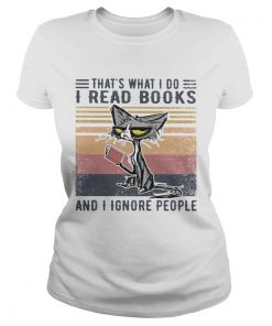Cat thats what I do I read books and I ignore people vintage retro  Classic Ladies